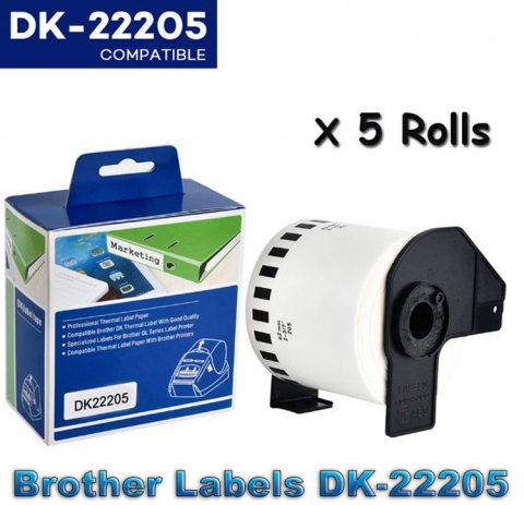 Brother-kompatible Etiketten DK-22205