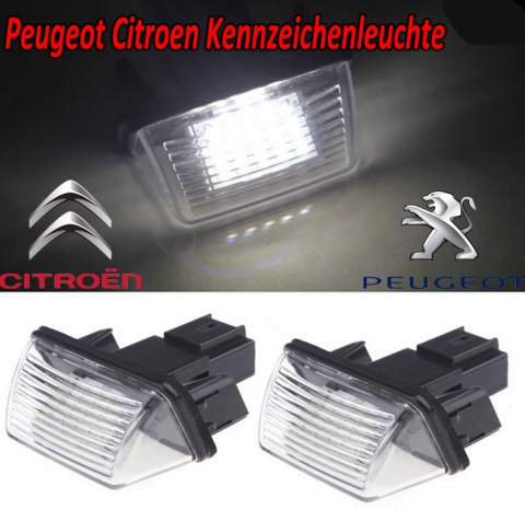 Peugeot Citroen Kennzeichenbeleuchtung