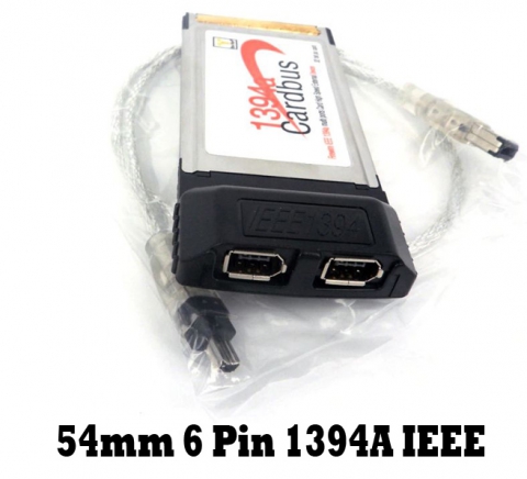 PCMCIA 54 mm 6-polige 1394A IEEE 1394
