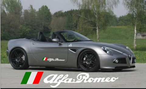 Alfa Romeo Emblem Abzeichen Aufkleber