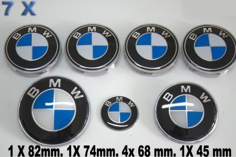 BMW Blau Weiß 7 X Emblem
