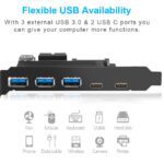 USB 3.0 Typ c PCIE-Erweiterungskarte 5