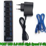 Computer - USB 3.0 7 PORT HUB High Speed 5 Gbps
