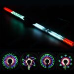 Fahrrad-Radnabenlampe 64 LED-RGB-Anzeige wiederaufladbar - Image 2