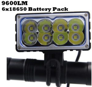 Fahrradlicht 9600LM 8xT6 LED 18650