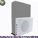 Xbox One S 4 Ports USB Hub Lüfter für