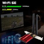 Wi-Fi 6E A5G/6 GHz Wireless PCI-E Adapter Bluetooth 5.2