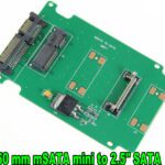 mSATA 50 mm mini to 2.5" SATA Adapter