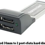 Accessories - ExpressCard 34mm auf 2 Port eSata Adapte