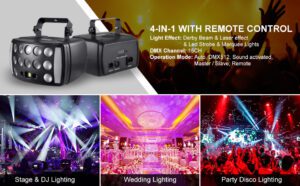 DJ Lights Stage Party 4 in 1 RGBW - Image 7