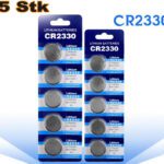 CR2330 X 5 Lithium 3V Batterie