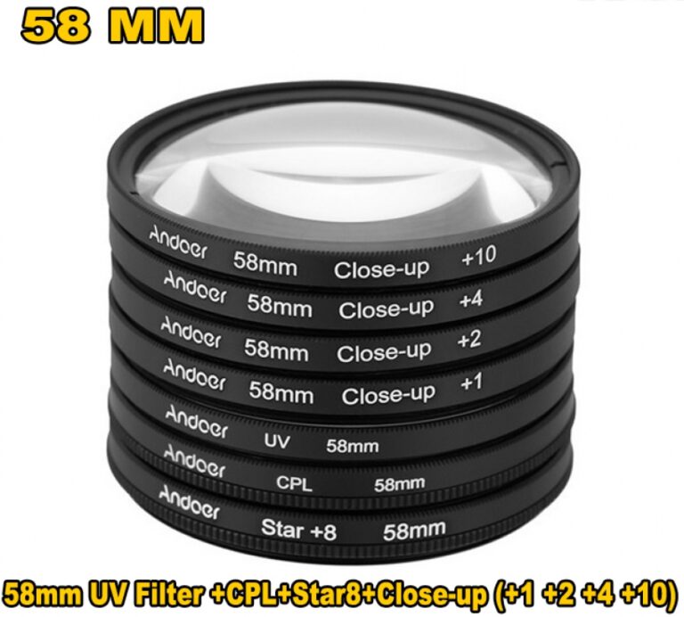 Foto - 58mm UV Filter + CPL + Start8 + Close-up