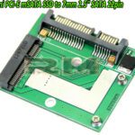 mini PCI-E mSATA SSD to 7mm 2.5" SATA 22