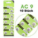 AG9 Batterie LR936 D394 SP394 394A SR936