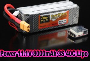 Leistung 11.1V 8000mAh 3S 40C Lipo Batte