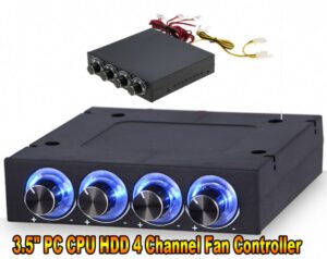 3,5 "PC CPU HDD 4 Kanal Lüftersteuerung