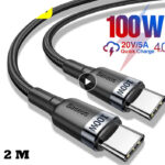 Handyladegerät - USB C zu USB Typ C Kabel 100W