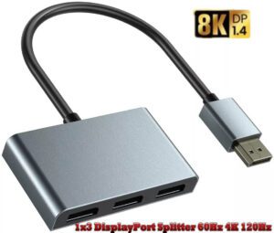 DP-Splitter DP1.4 MST-Hub 8K 60Hz 4K 120Hz - Image 4