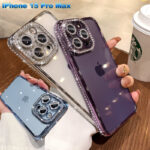 iPhone 15 Pro Max Glitzer-Diamant-Kameraschutzhülle