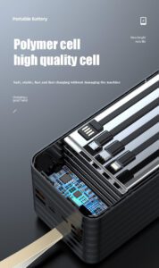 Powerbank 120000mAh für schnelles Aufladen per Kabel - Image 7