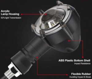 Motorrad Universal Signal Licht DRLLicht - Image 3