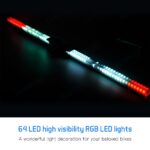 Fahrrad-Radnabenlampe 64 LED-RGB-Anzeige wiederaufladbar - Image 3