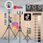 Selfie-Ringlicht mit Stativ