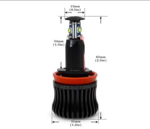 BMW 2x 20W CREE H8 LED Angel Eyes - Image 3