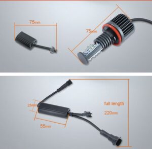 Bmw Angel Eyes Licht 120W Kit Led H8 - Image 2
