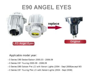 BMW E90 E91 06-08 2X Angel Eyes Light - Image 6