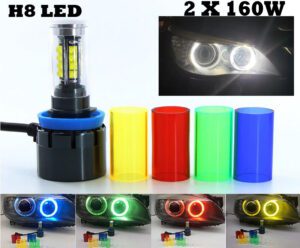 Bmw H8 2x160w LED Angel Eyes Lights