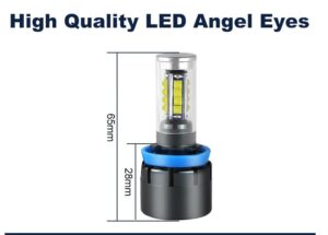 Bmw H8 2x160w LED Angel Eyes Lights - Image 3