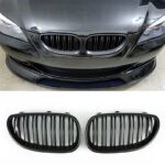 BMW 5er E60 E61 Grill glanz schwarz - Image 4
