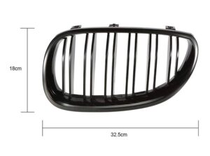 BMW 5er E60 E61 Grill glanz schwarz - Image 6
