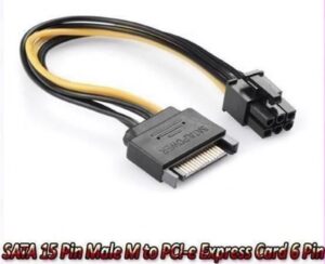 SATA 15 Pin Male M to PCI-e Express Card