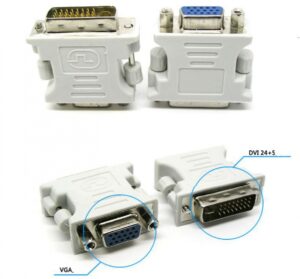 DVI 24+5 Male to 15 Pin VGA Female - Image 2