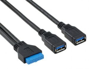 USB 3.0 A Female to 20 Pin 20cm 2 Port - Image 2