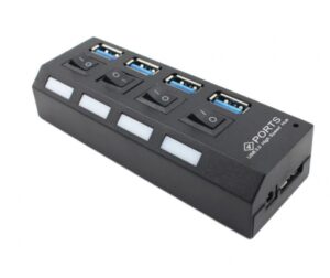 4 Port USB 3.0 Hub mit Ein / Aus Schalte - Image 3