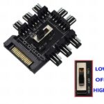Computer - SATA zu 8 x 3Pin Ventilator NABE