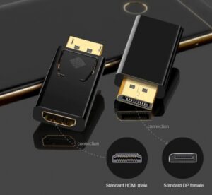 DisplayPort DP Male to HDMI Female - Image 2