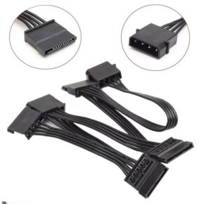 4pin IDE Molex zu 5 SATA Stecker Anschlu - Image 2