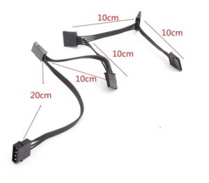 4pin IDE Molex zu 5 SATA Stecker Anschlu - Image 4