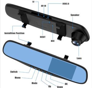 DVR-Kamera Auto 4,3 Zoll 32 GB - Image 2