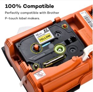 Brother Tze-18 mm laminiertes Etikettenband - Image 8