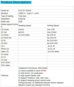 DVD-Brenner TV PC Externer Player - Image 12