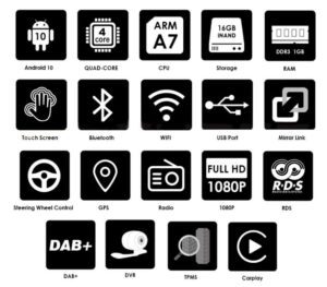 Jeep Wrangler Compass Chrysler Android Radio 7 Zoll DAB,4G - Image 6