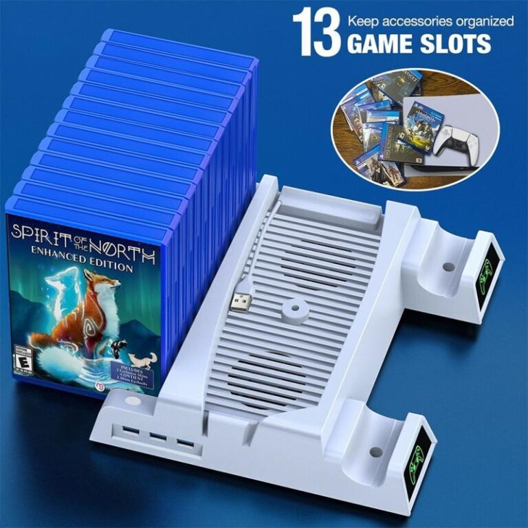 Games & Spielkonsolen - PS5 Dual Controller Halter 4 in 1 Kühlständer | RM-ONLINE Games & Spielkonsolen - PS5 Dual Controller Halter 4 in 1 Kühlständer