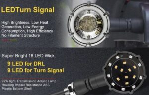 Motorrad Universal Signal Licht DRLLicht - Image 5
