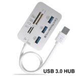 USB 3.0 HUB 7in1 3 Ports SD TF MS,M2 MMC Speicherkartenleser - Image 6