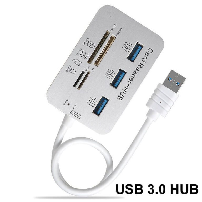 USB - USB 3.0 HUB 7in1 3 Ports SD TF MS,M2 MMC Speicherkartenleser